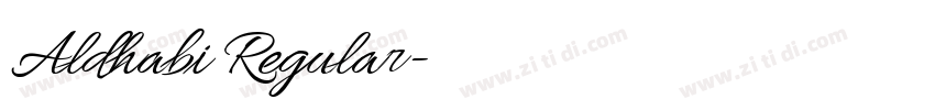 Aldhabi Regular字体转换 Aldhabi Regular字体转换